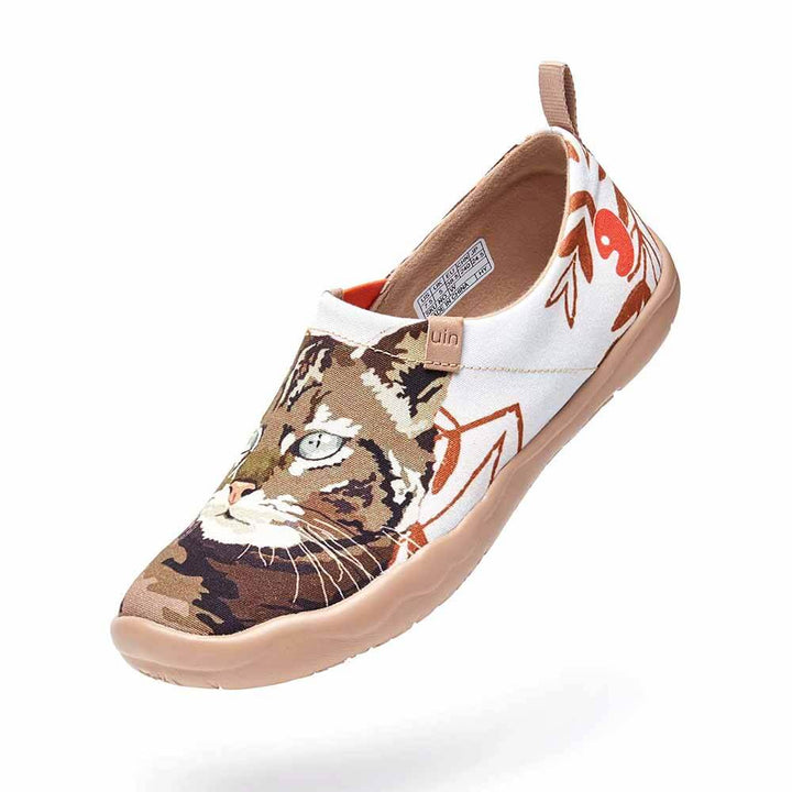 UIN Women Fluffy Kitty Canvas loafers