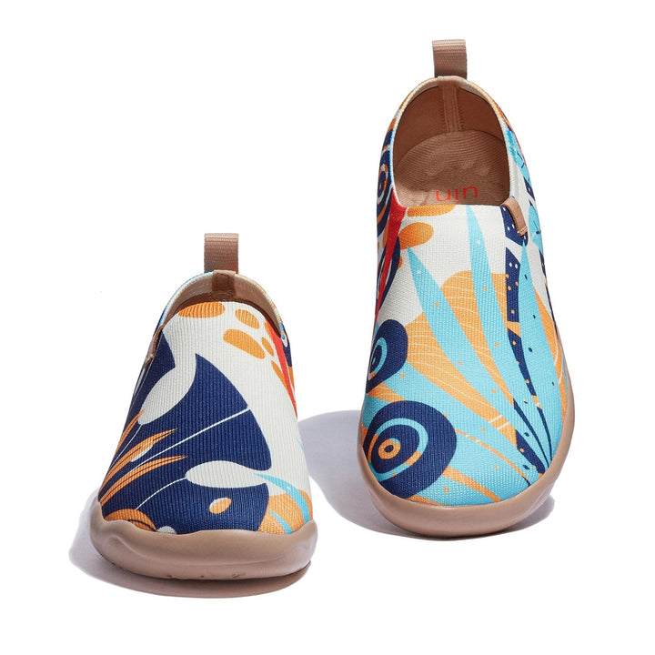 UIN Women Geometric Leaves Toledo I Women Canvas loafers