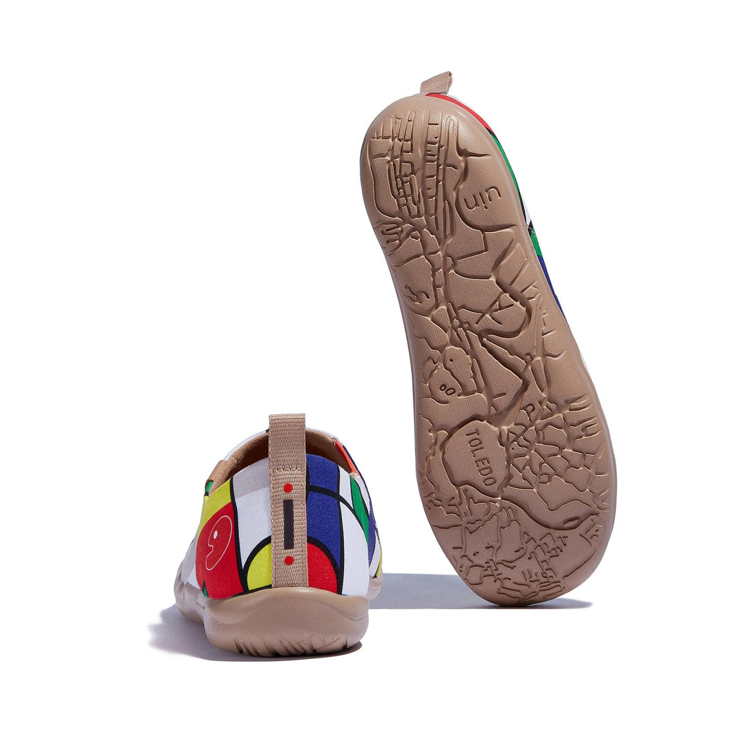 UIN Women Geometric Tulips Toledo I Women Canvas loafers