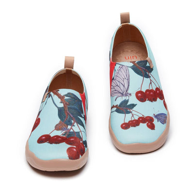 UIN Footwear Women Jan van Kessel the Elder Butterfly and Hawthorn Toledo I Women Canvas loafers