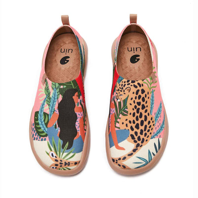 UIN Footwear Women Leopard & Beauty Canvas loafers