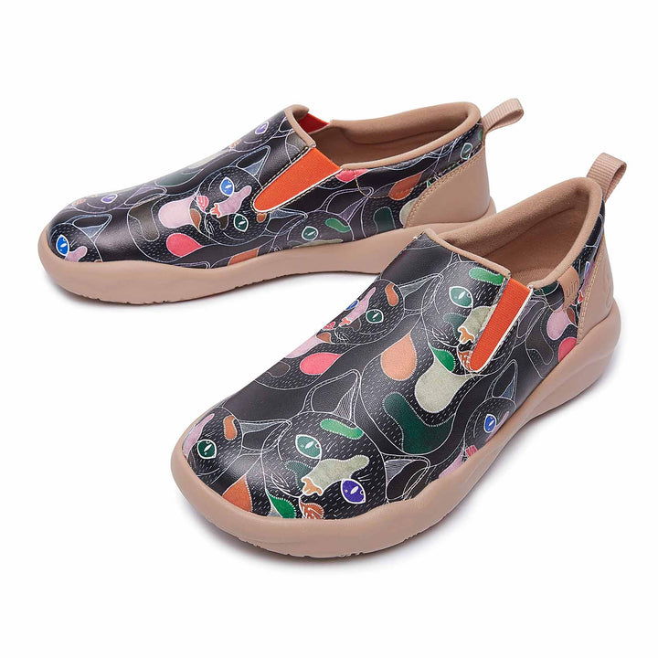 UIN Women Leopard Cuenca Women Canvas loafers
