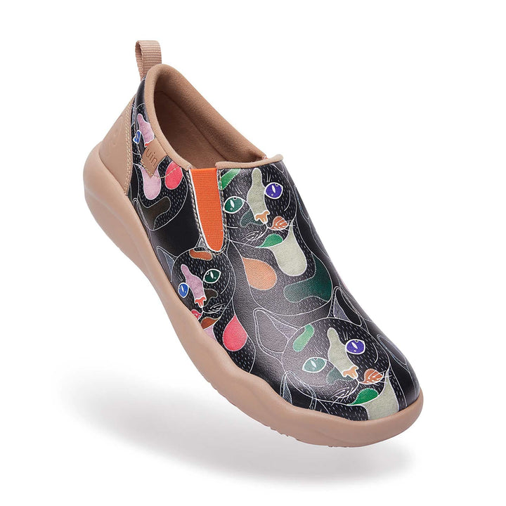 UIN Women Leopard Cuenca Women Canvas loafers