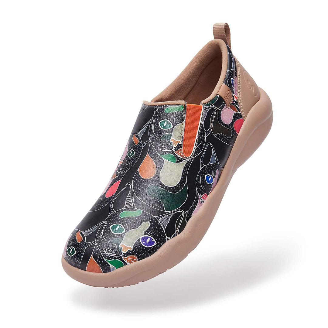 UIN Women Leopard Cuenca Women Canvas loafers