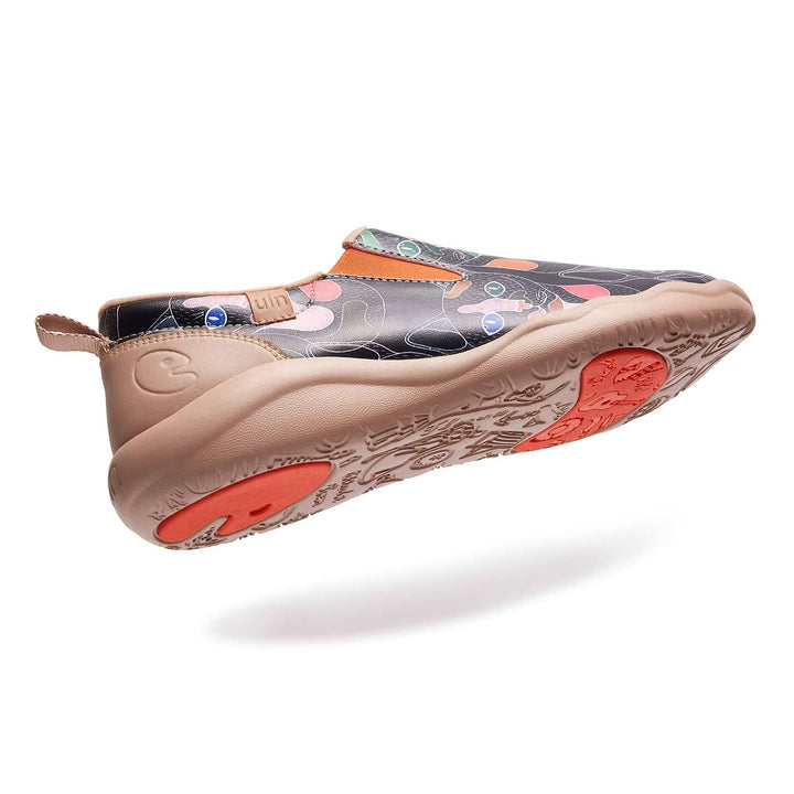 UIN Women Leopard Cuenca Women Canvas loafers