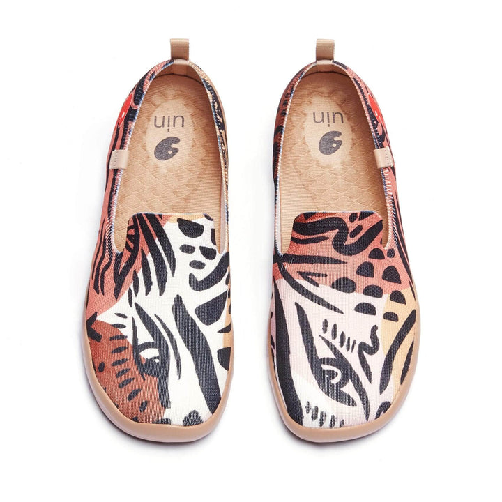 UIN Women Leopard's Eyes Barcelona Women Canvas loafers