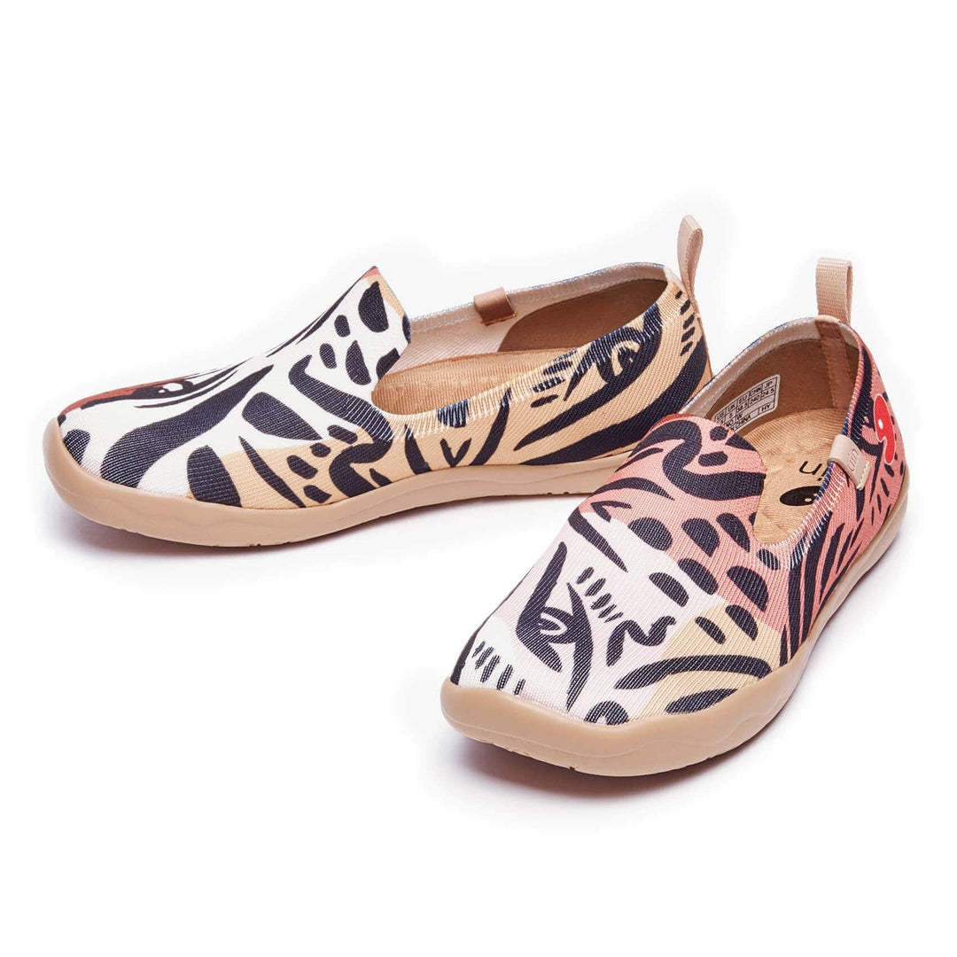 UIN Women Leopard's Eyes Barcelona Women Canvas loafers