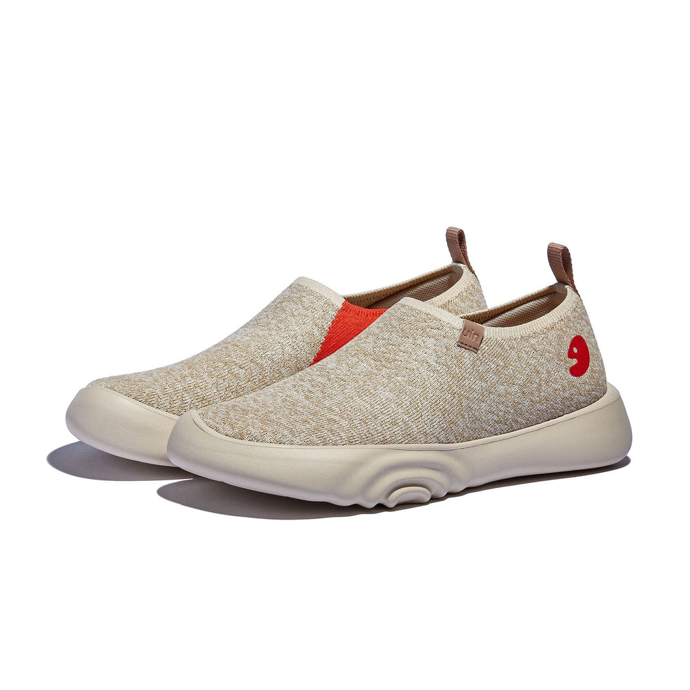 UIN Women Light Khaki Toledo XV Women Canvas loafers