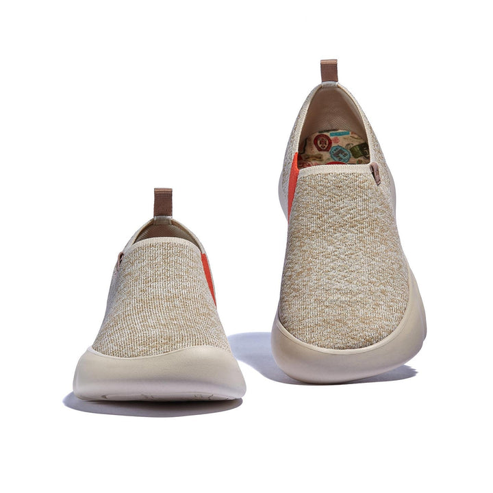UIN Women Light Khaki Toledo XV Women Canvas loafers