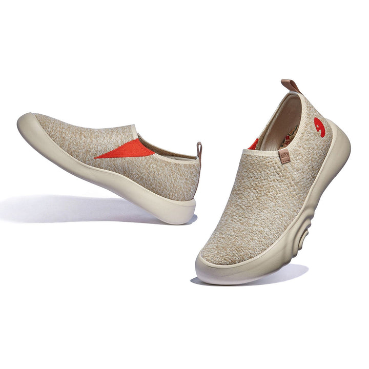 UIN Women Light Khaki Toledo XV Women Canvas loafers
