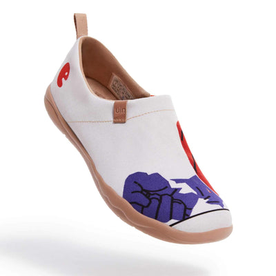 UIN Footwear Women Love Bravely Canvas loafers