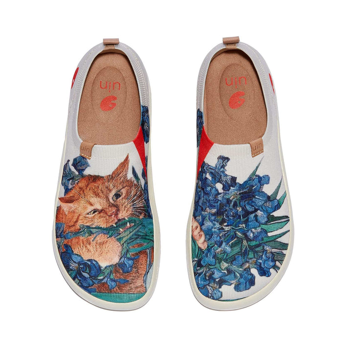 UIN Women Love Irises' Smell 2 Toledo X Women Canvas loafers