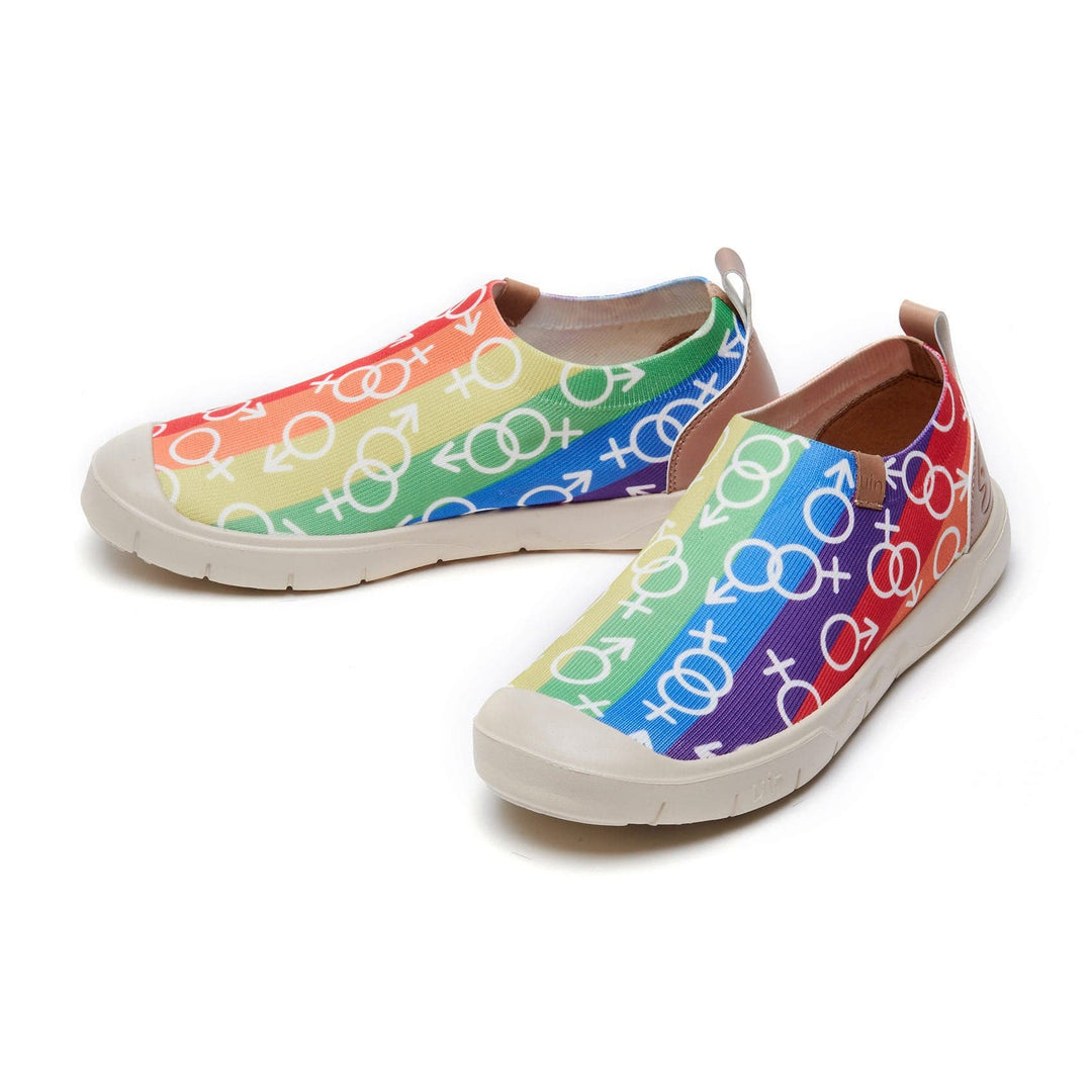 UIN Women Love is Love II Cadiz II Women Canvas loafers