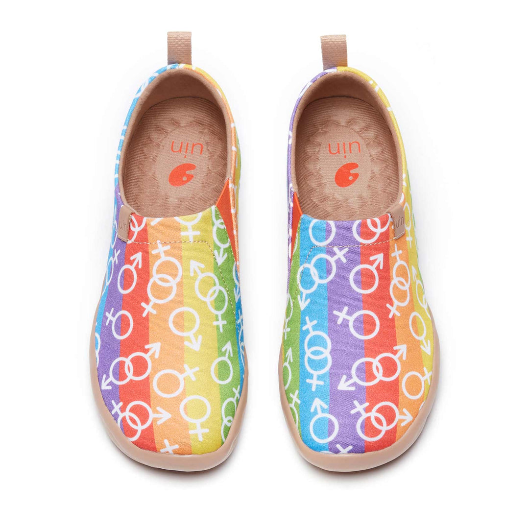 UIN Women Love is Love Toledo I Women Canvas loafers
