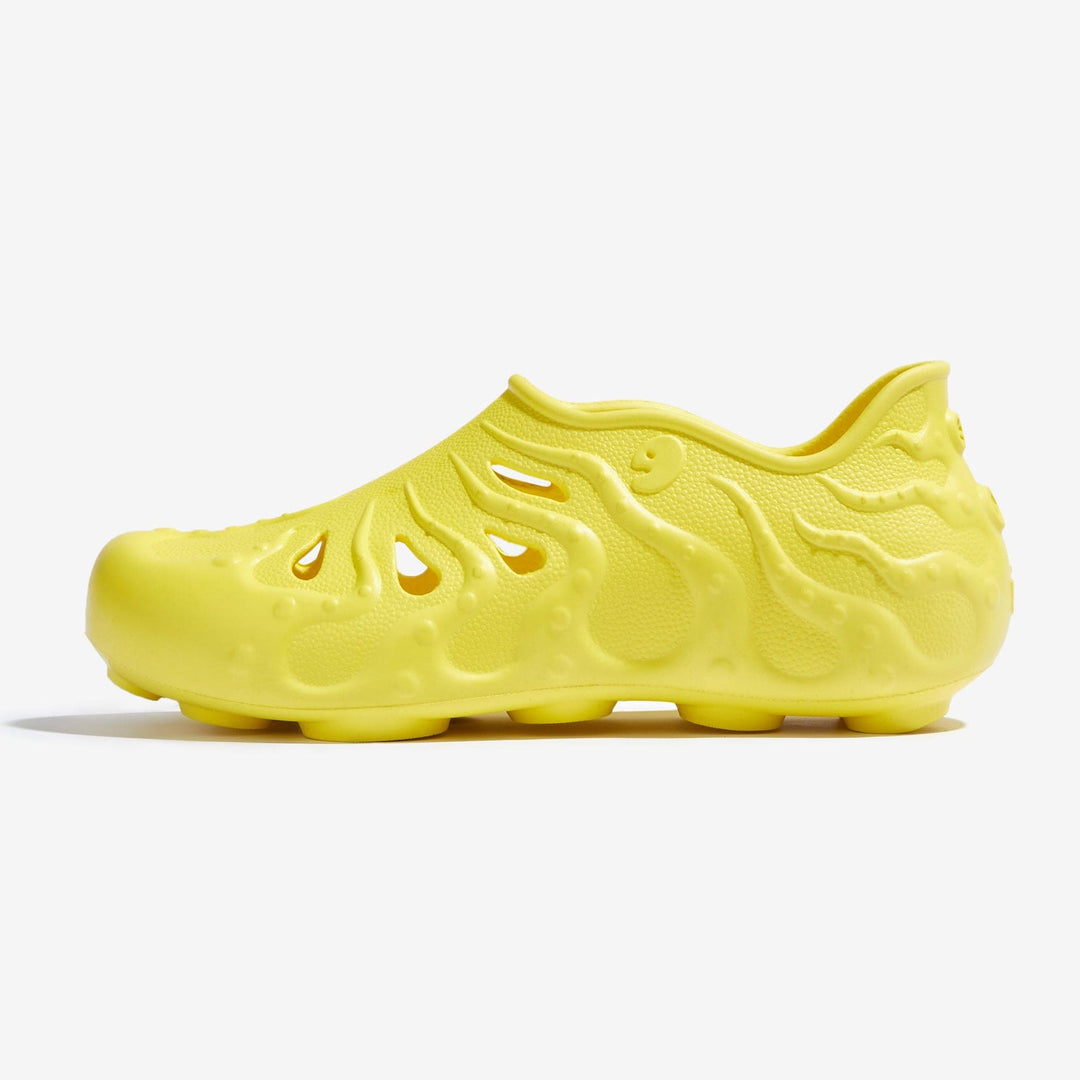 UIN Women Maize Yellow Octopus II Women Canvas loafers