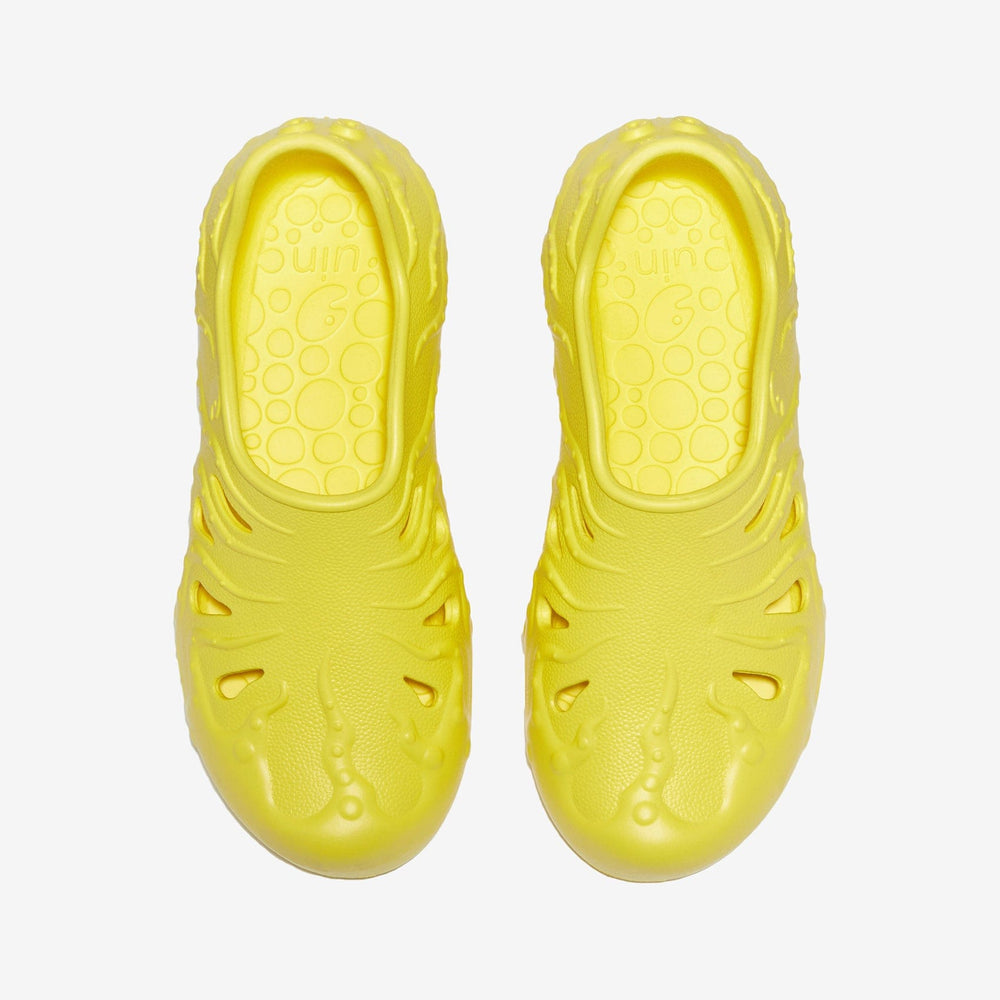 UIN Women Maize Yellow Octopus II Women Canvas loafers