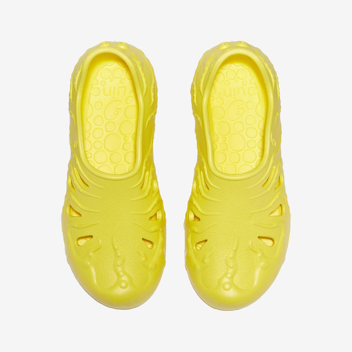 UIN Women Maize Yellow Octopus II Women Canvas loafers