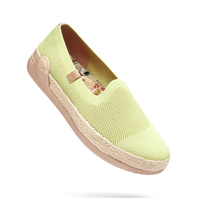 UIN Footwear Women Marbella II Light Green Canvas loafers