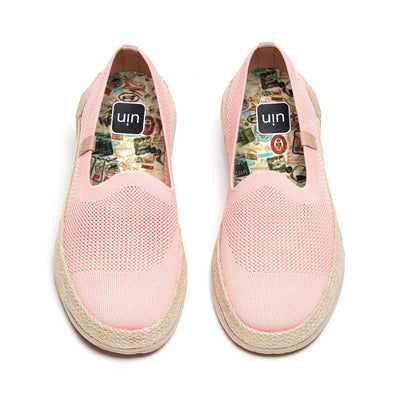 UIN Footwear Women Marbella II Pink Canvas loafers