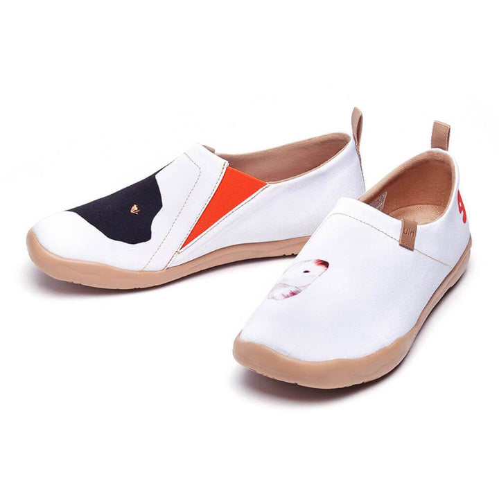 UIN Footwear Women Mew & Butterfly Canvas loafers