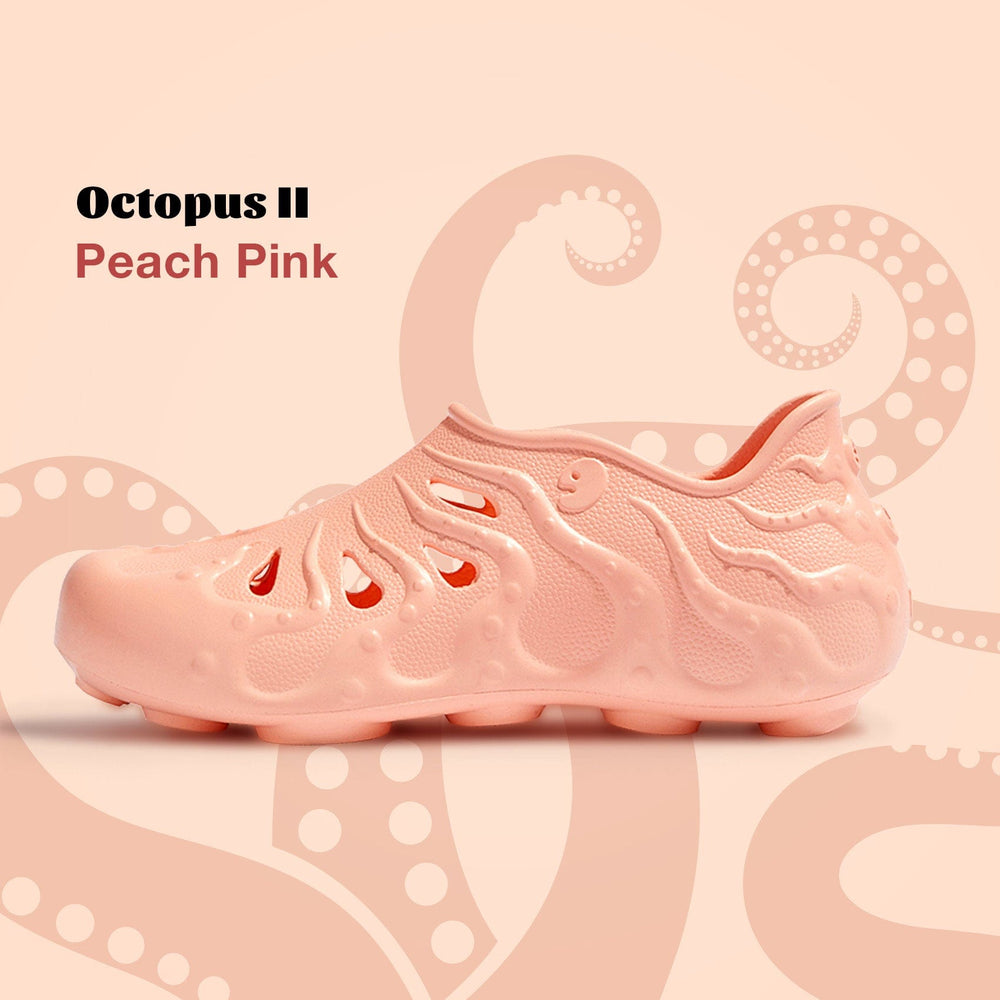 UIN Women Peach Pink Octopus II Women Canvas loafers
