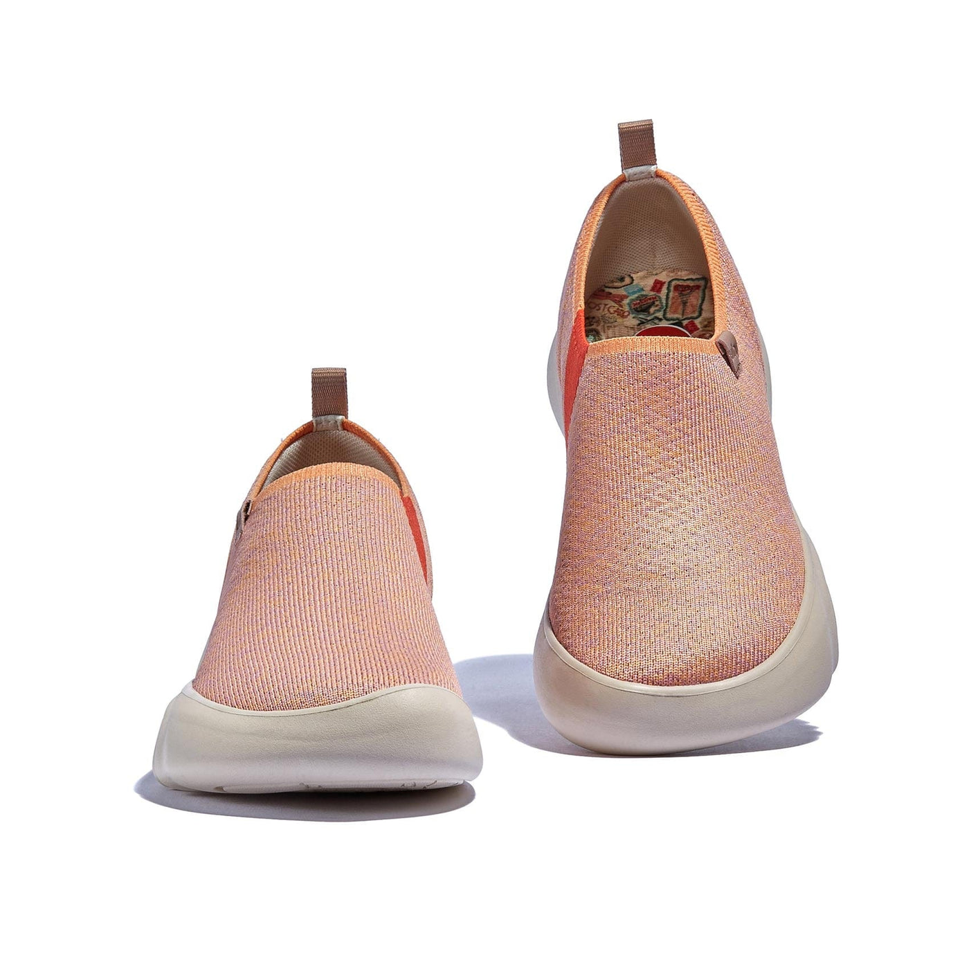 UIN Footwear Women Pink Orange Toledo XV Women Canvas loafers