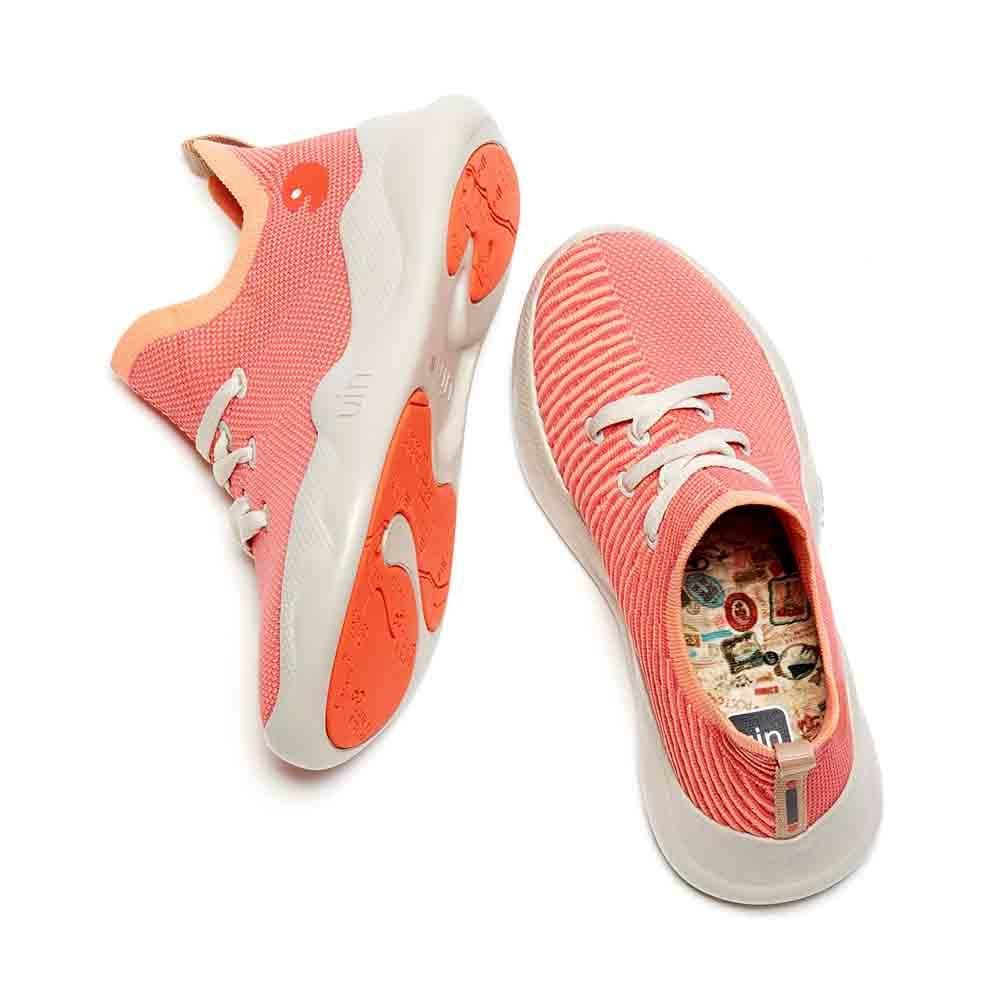 UIN Footwear Women Pink Vibe Mijas Canvas loafers