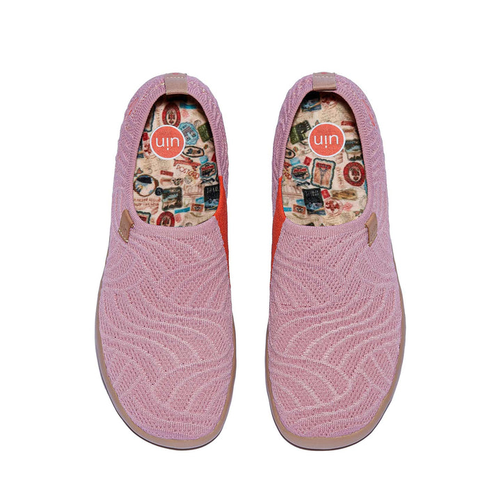 UIN Women Pink Waves Toledo I Women Canvas loafers