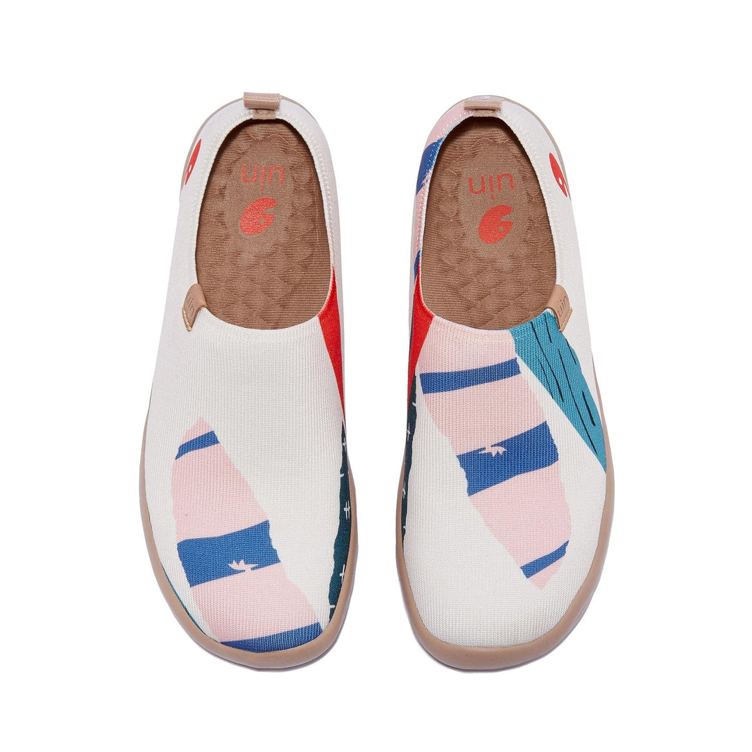 UIN Women Pinkblue Romance Toledo I Women Canvas loafers