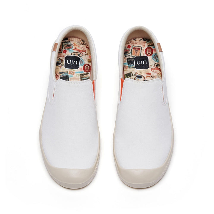 UIN Women Pure White Cardiz I Women Canvas loafers