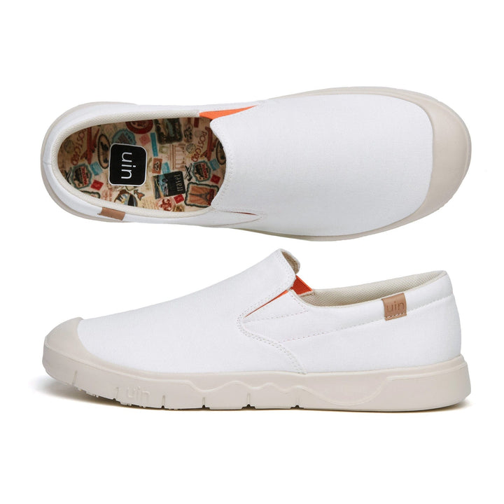 UIN Women Pure White Cardiz I Women Canvas loafers