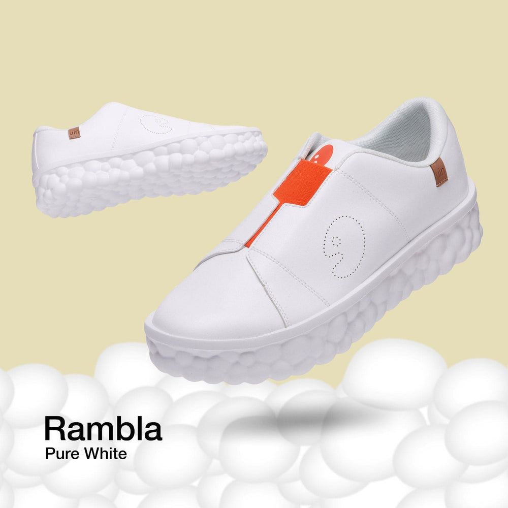 UIN Women Pure White Rambla I Women Canvas loafers