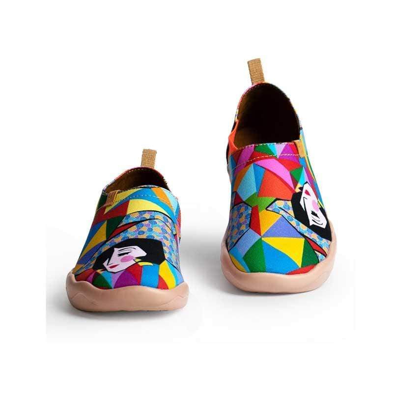 UIN Women Rainbow Girl Canvas loafers