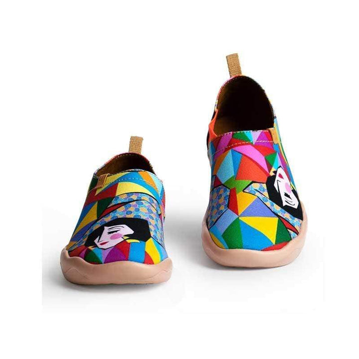 UIN Women Rainbow Girl Canvas loafers