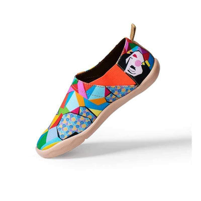 UIN Footwear Women Rainbow Girl Canvas loafers