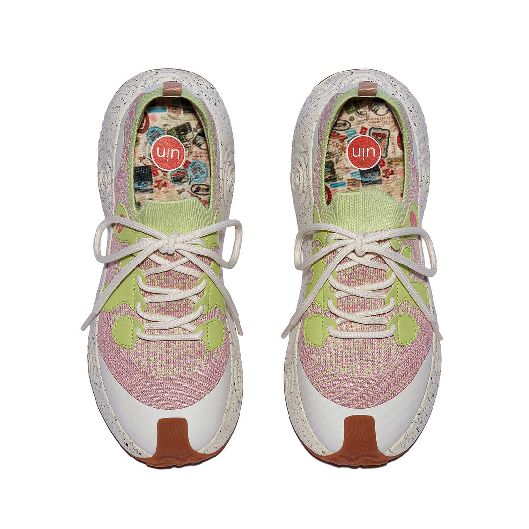 UIN Women Raspberry Matcha Brava I Women Canvas loafers