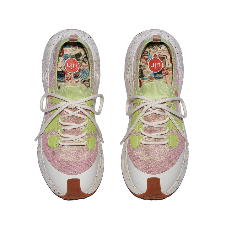 UIN Women Raspberry Matcha Brava I Women Canvas loafers
