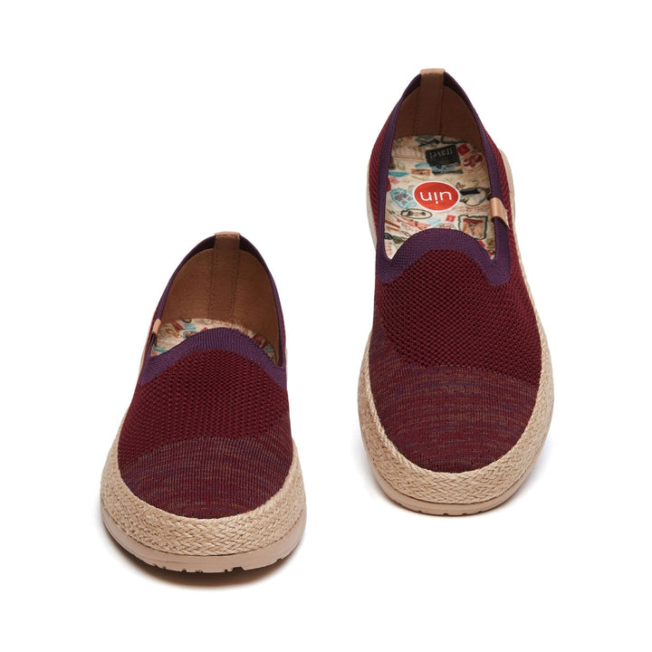 UIN Women Ripe Cherry Marbella II Women Canvas loafers
