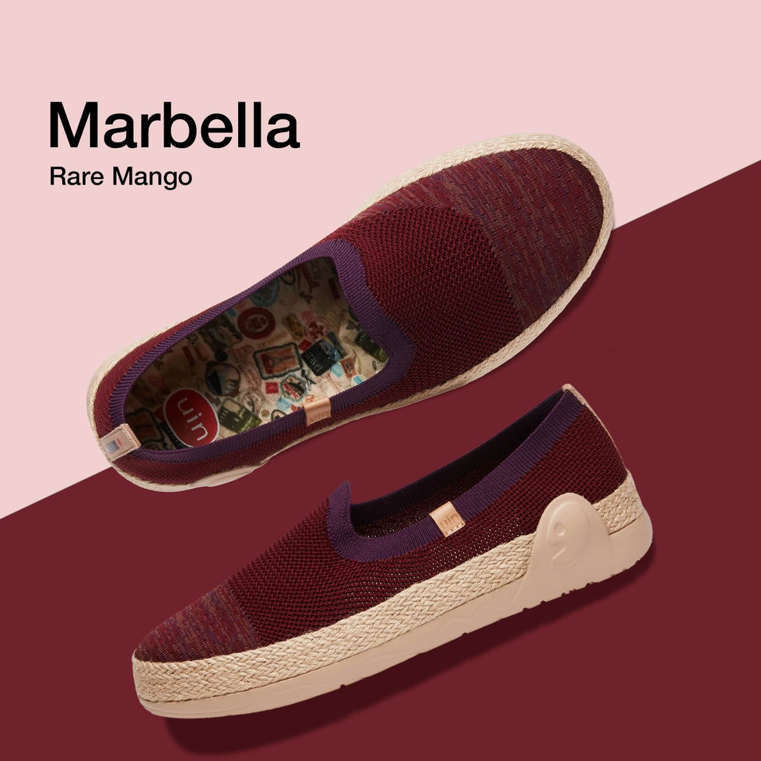 UIN Women Ripe Cherry Marbella II Women Canvas loafers