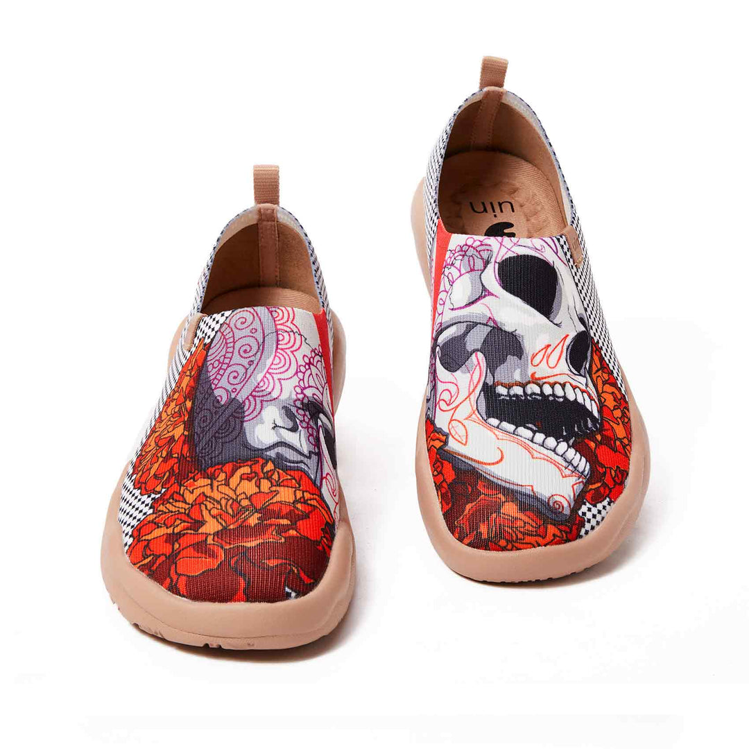 UIN Women Skeleton Women Canvas loafers