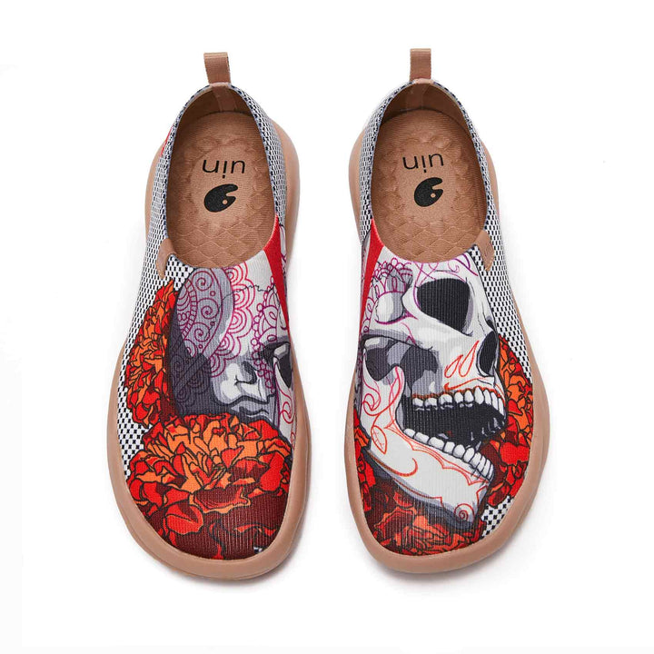 UIN Women Skeleton Women Canvas loafers