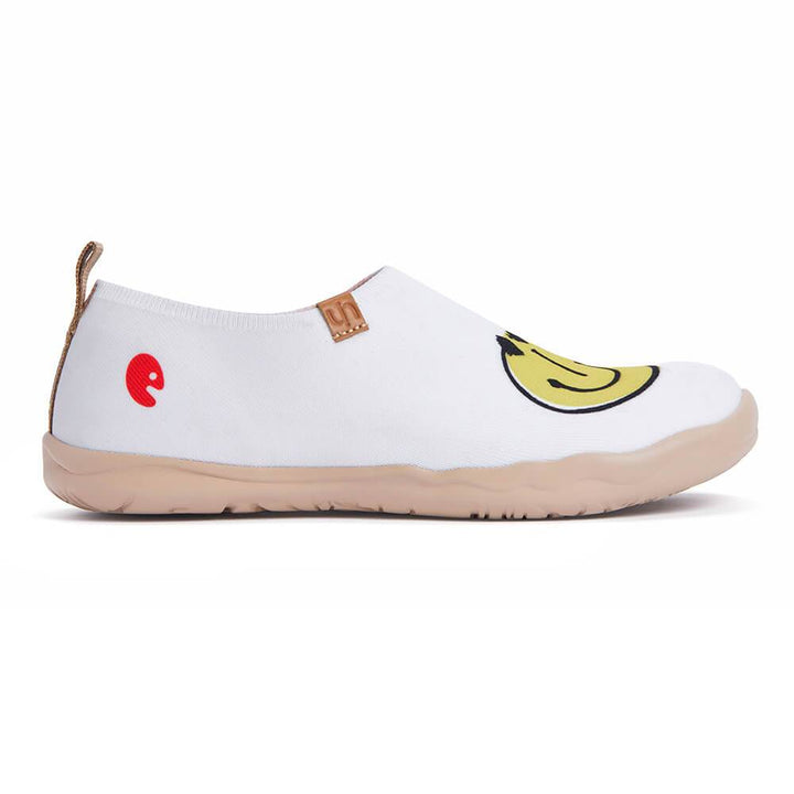 UIN Women Smiley Knitted Canvas loafers