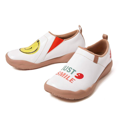 UIN Footwear Women Smiley Microfiber Leather Women Canvas loafers