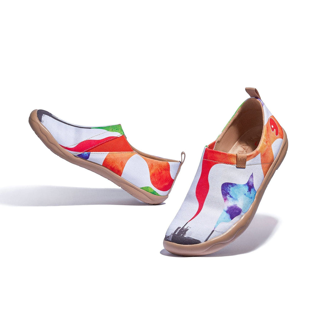 UIN Women Smoke Warning Toledo I Women Canvas loafers