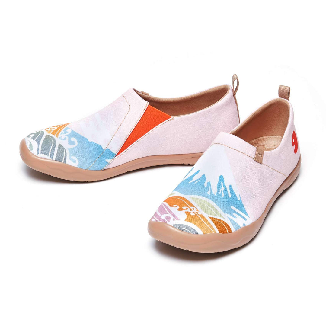 UIN Women SPRING IN MOUNT FUJI Canvas loafers