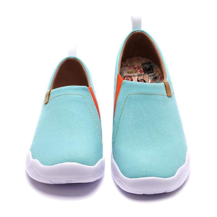 UIN Footwear Women Toledo Light Blue Canvas loafers