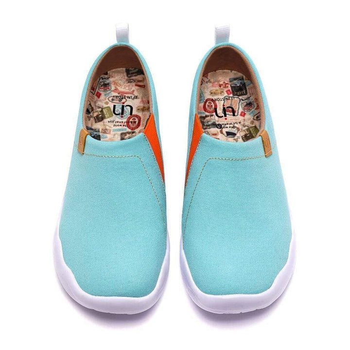 UIN Footwear Women Toledo Light Blue Canvas loafers