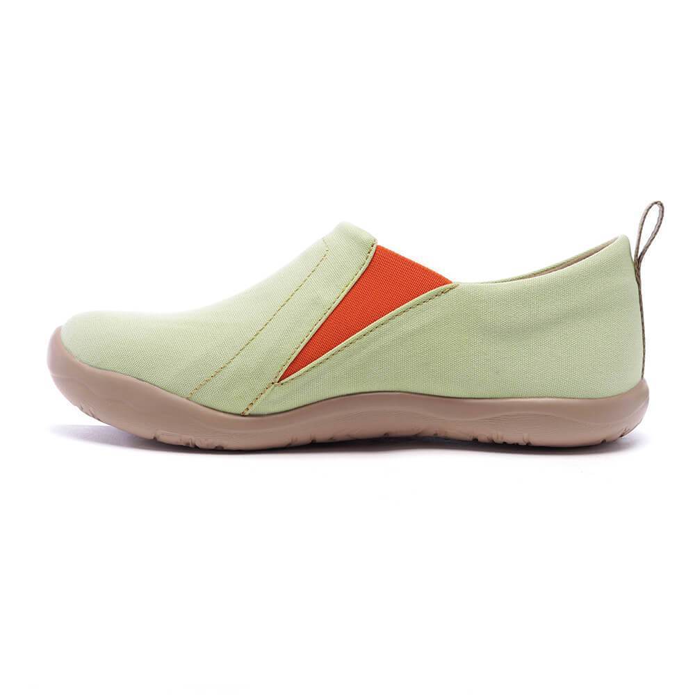 UIN Footwear Women Toledo Light Green Canvas loafers