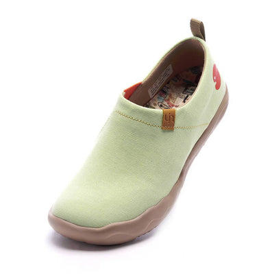 UIN Footwear Women Toledo Light Green Canvas loafers