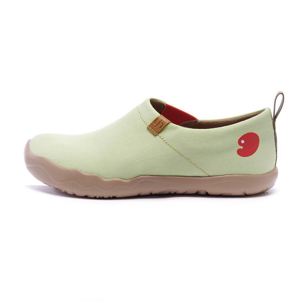 UIN Footwear Women Toledo Light Green Canvas loafers